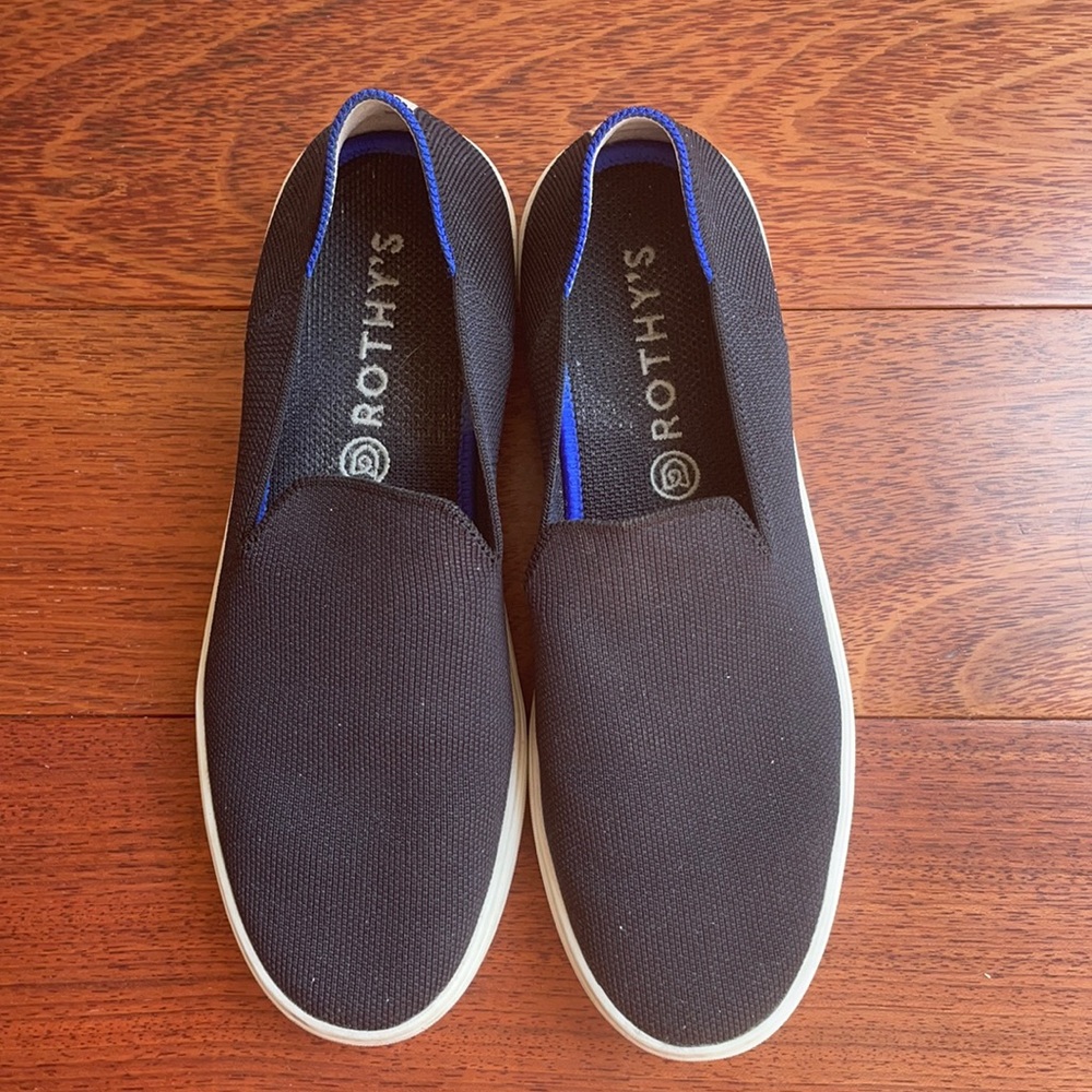 Black Rothys Slip On Sneakers